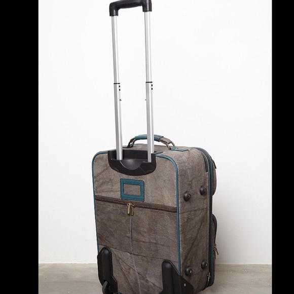 Free People Wash Canvas Roller Carry On Suitcase - Picture 2 of 7